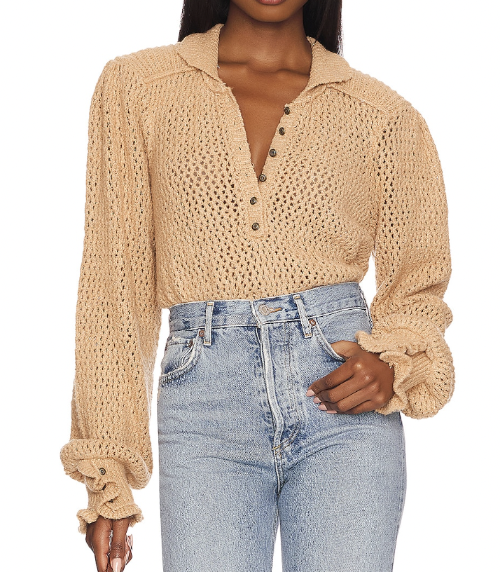 Free People Care FP Snowdrift Pullover