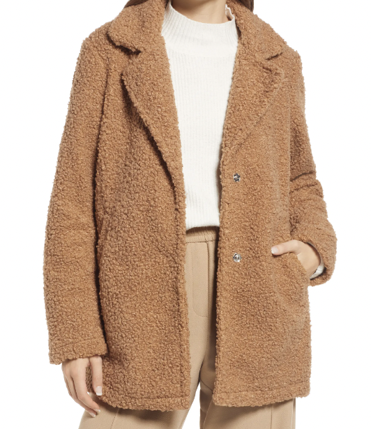 Nordstrom Faux Fur Teddy Jacket