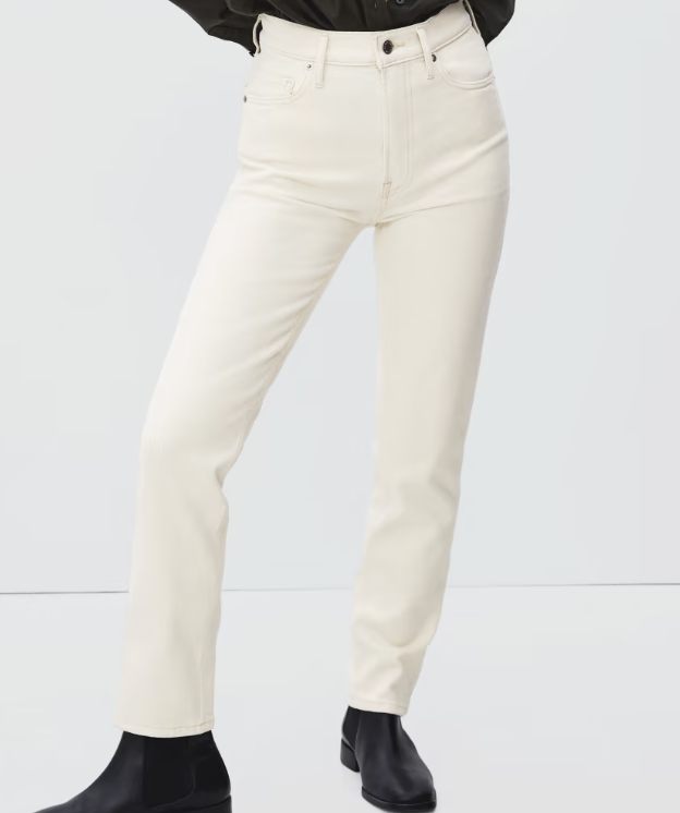 Everlane Original Cheeky Jean in Ecru