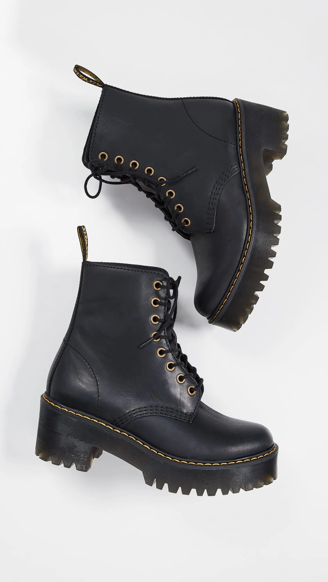 Dr Martens SHRIVER HI WOMEN'S WYOMING LEATHER HEELED BOOTS