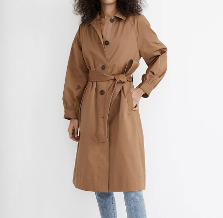 Madewell Montrose Belted Trench Coat