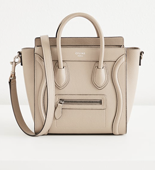 Celine Nano Luggage Tote Cream Leather  