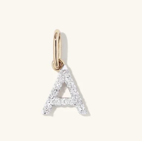 Mejuri Diamond Letter Charm