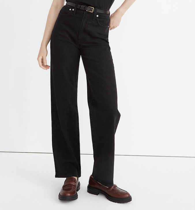 Madewell The Petite Perfect Vintage Wide-Leg Jean in Belmere Wash
