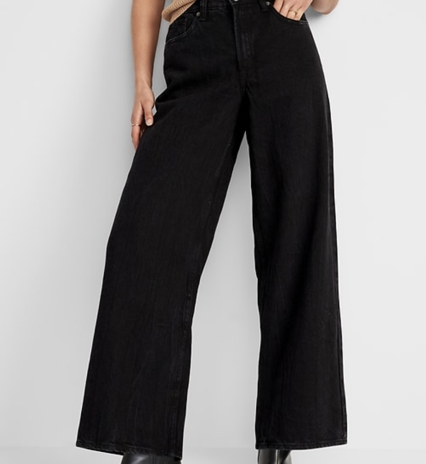 (Similar) Old Navy Extra High-Waisted Baggy Wide-Leg Non-Stretch Jeans For Women