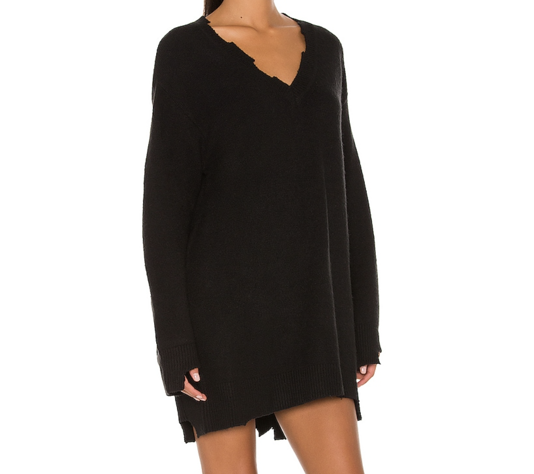 Revolve NBD Evie Distressed Knit Mini Dress