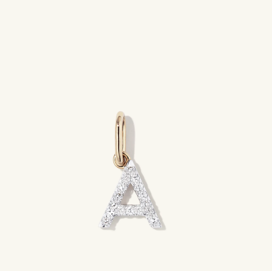 Mejuri Diamond Letter Charm