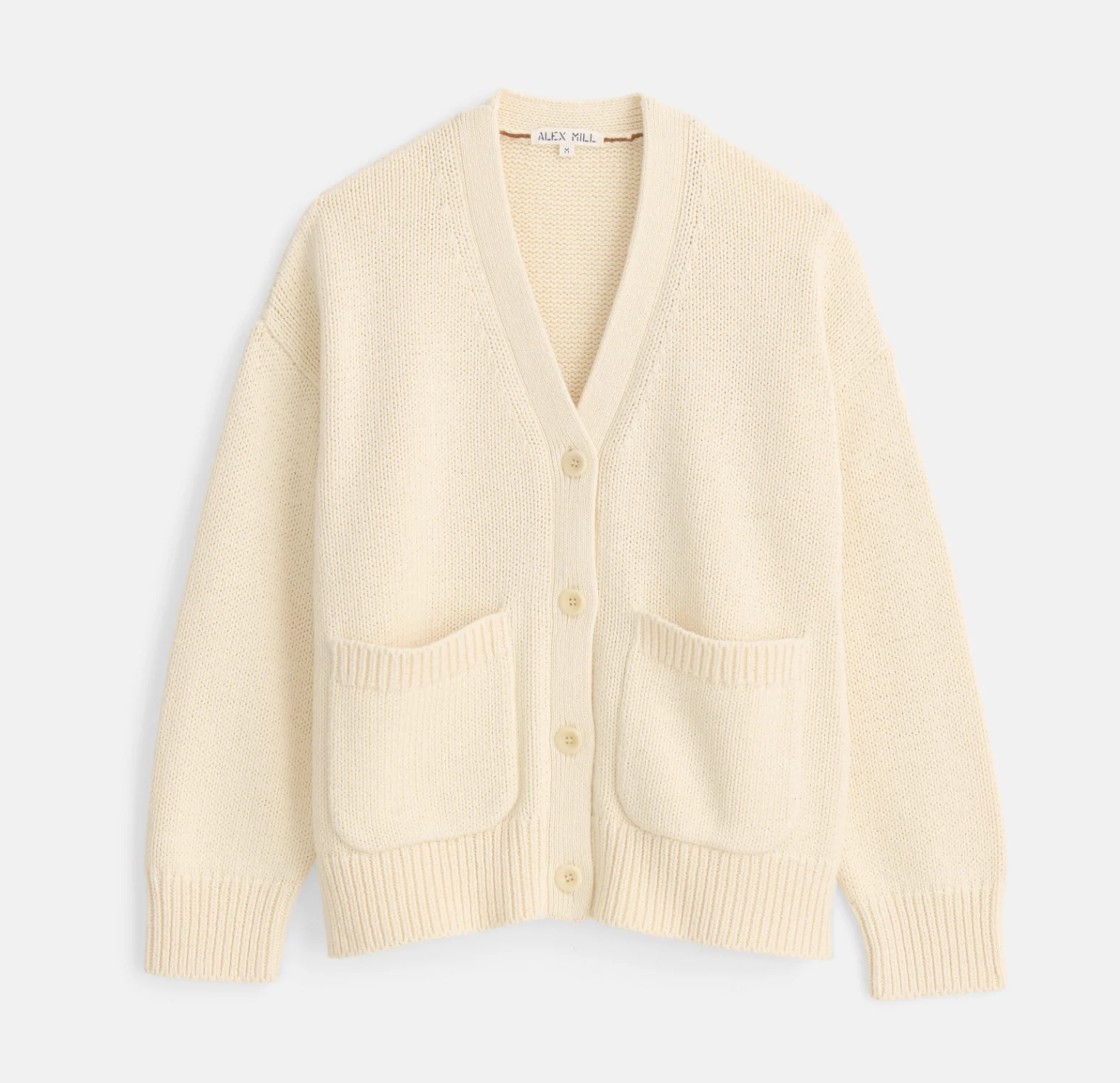 Alex Mill Emma Cardigan in Ivory