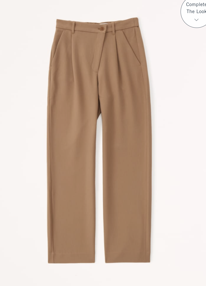 Abercrombie Tailored Relaxed Straight Pants 