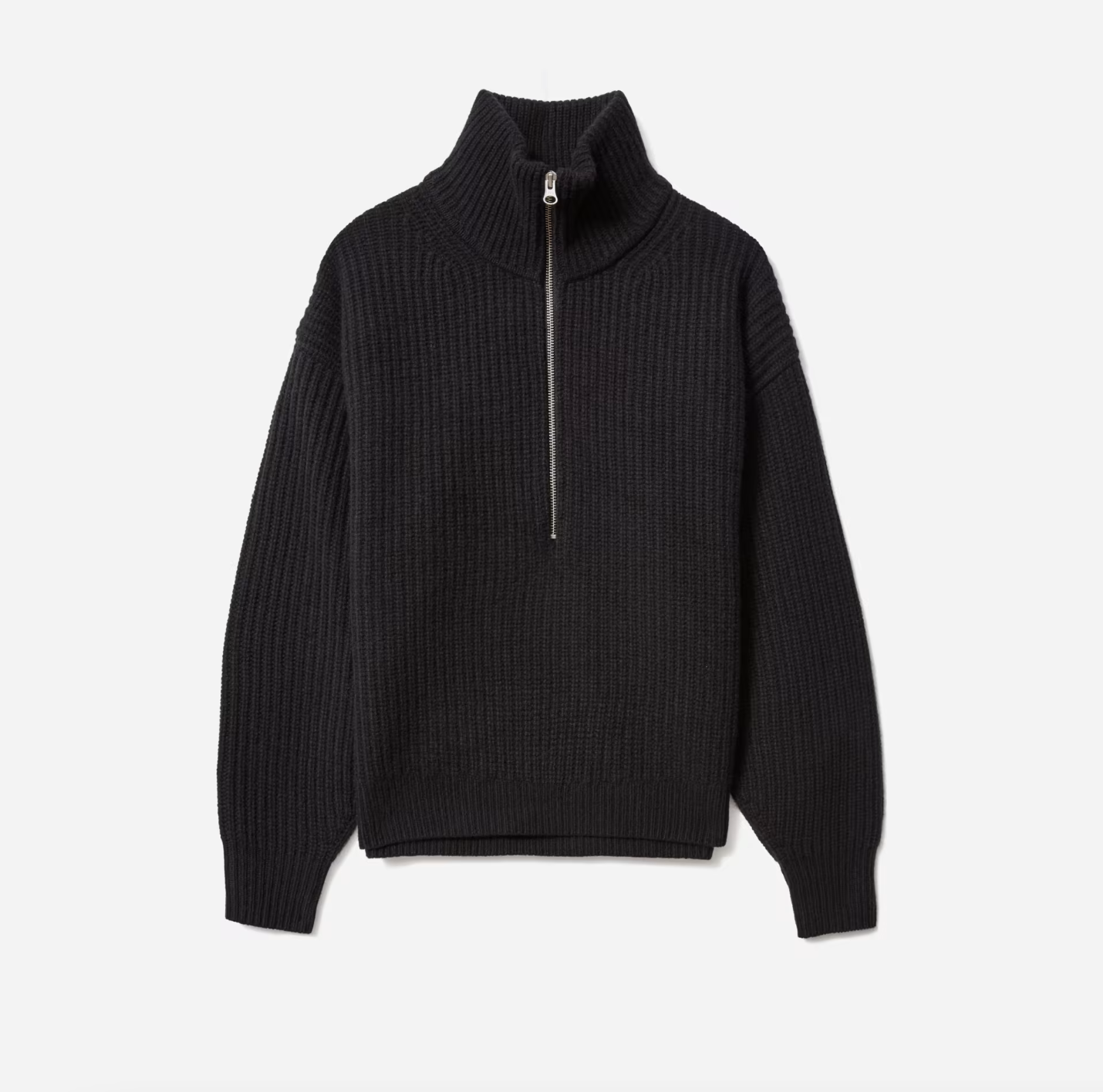 Everlane The Felted Merino Half-Zip Sweater