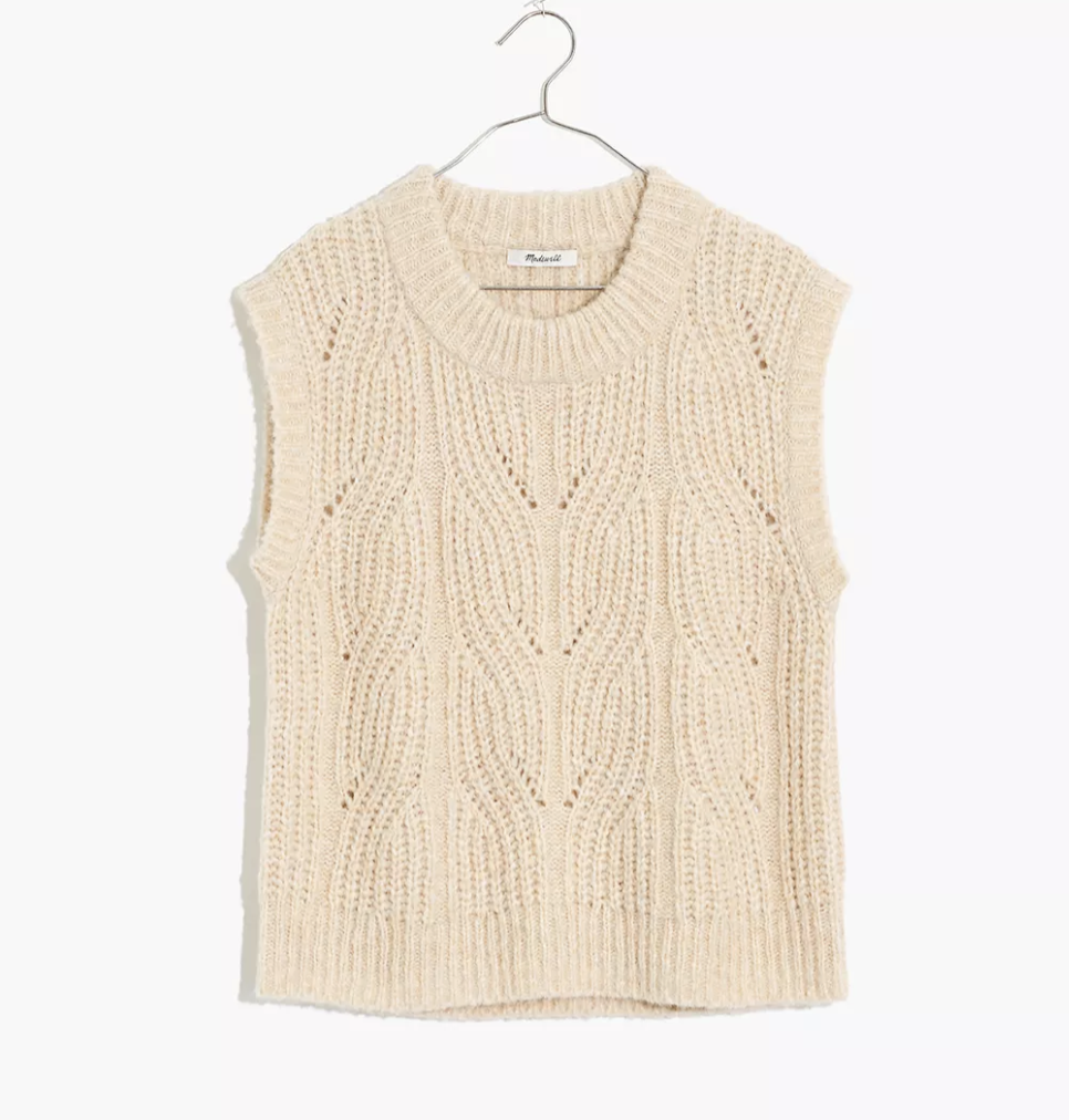 Madewell Firgrove Ribbed Crewneck Sweater Vest