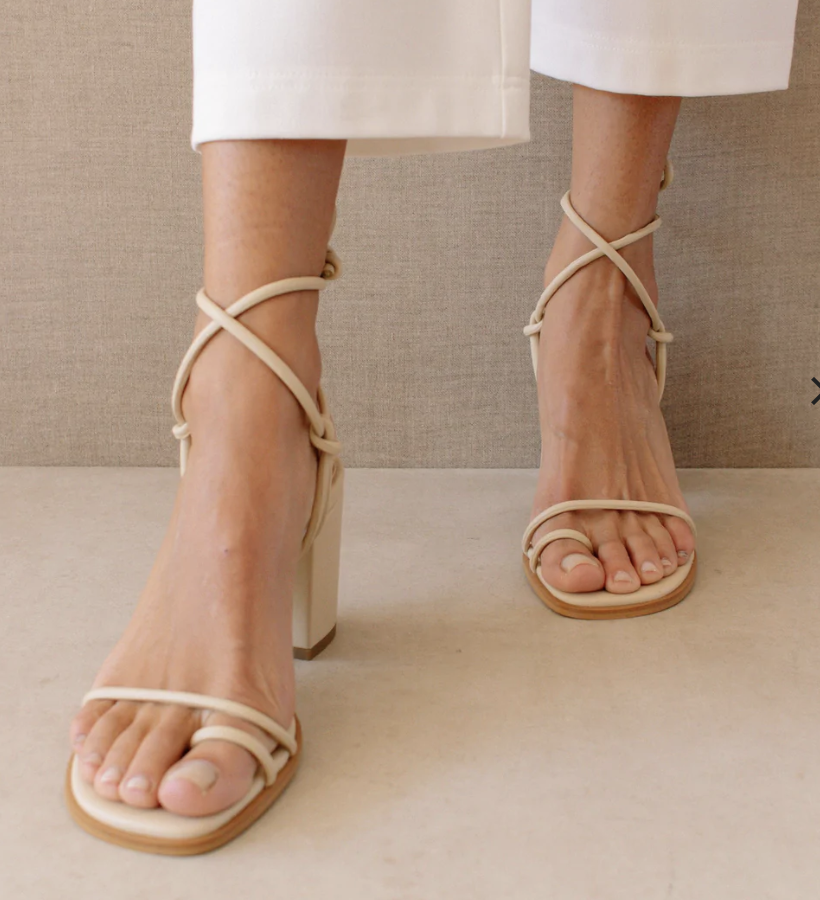 Alohas Grace Corn Ivory Heels