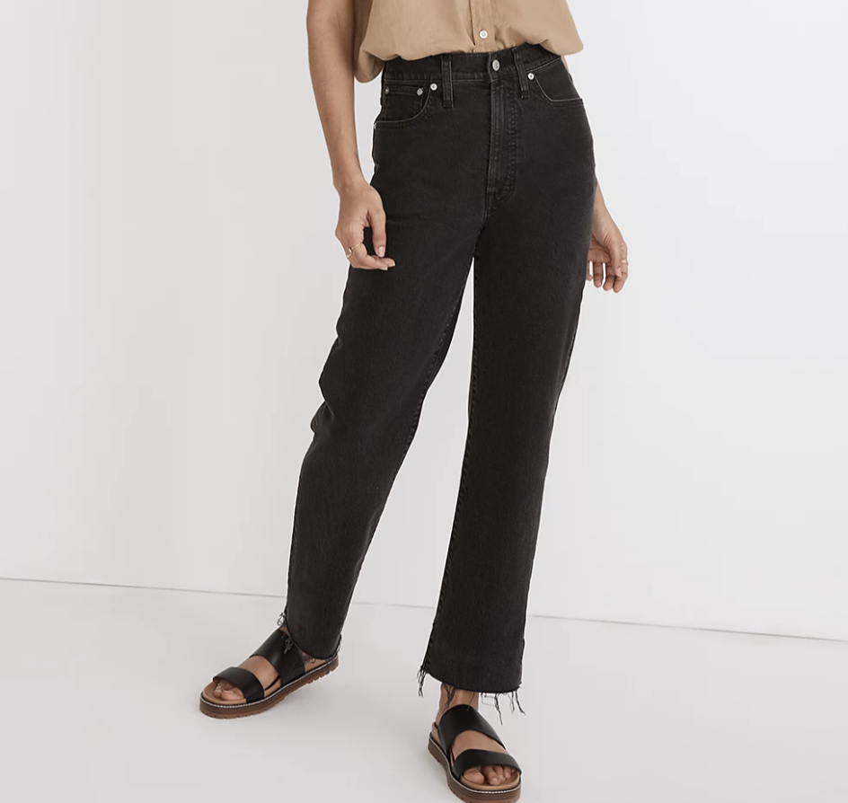 Madewell The Petite Perfect Vintage Straight Jean in Lunar Wash