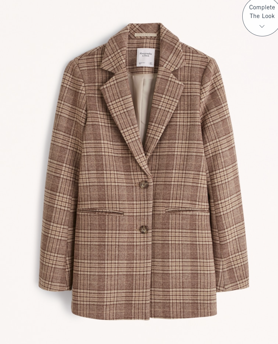Abercrombie Women's Wool-Blend Blazer Coat 