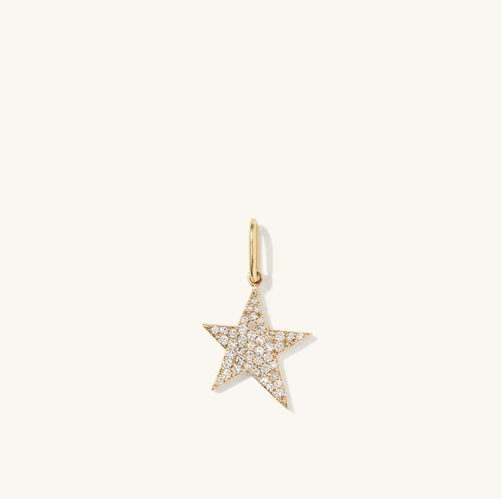 Mejuri Pave Diamond Star Charm