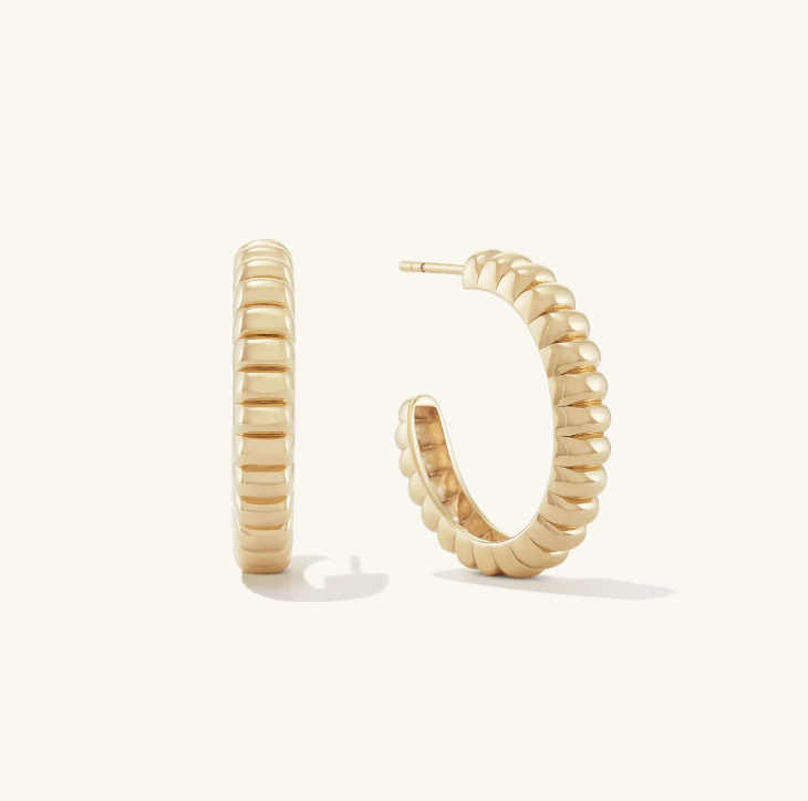 Mejuri Large Charlotte Hoop Earrings