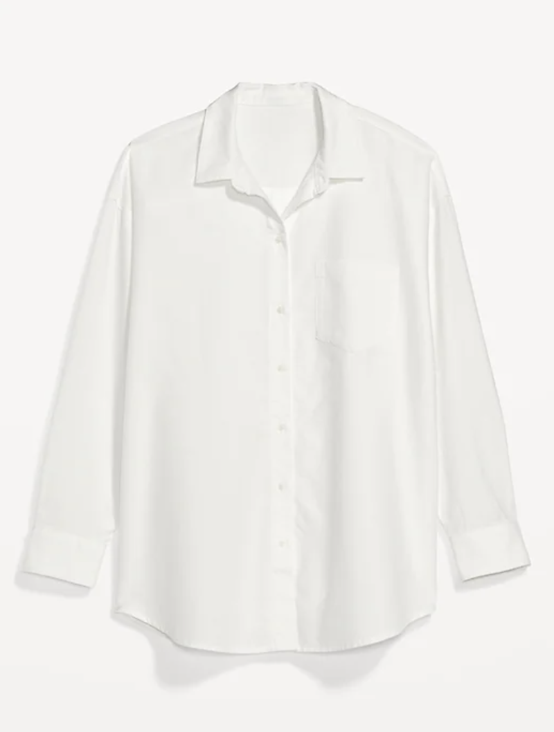 Old Navy Oversized Button-Down Boyfriend Shirt for Women