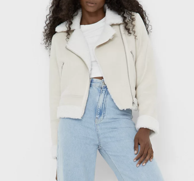Asos Stradivarius Short Aviator Jacket 