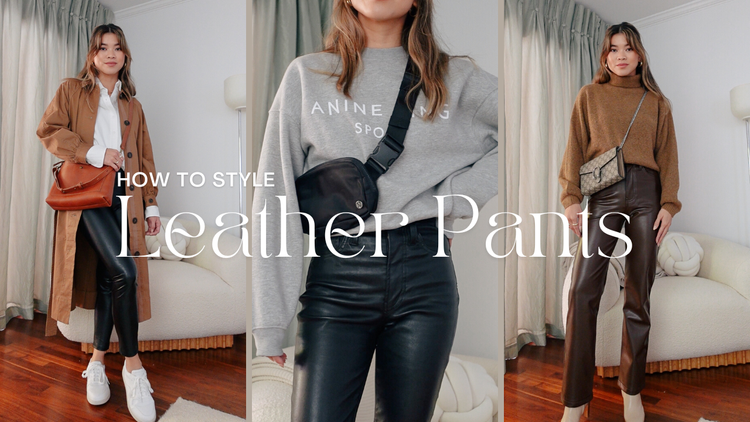 HOW TO STYLE FAUX LEATHER PANTS - Mademoiselle O'Lantern