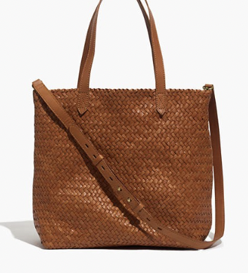 Madewell The Medium Transport Tote: Woven Leather Edition