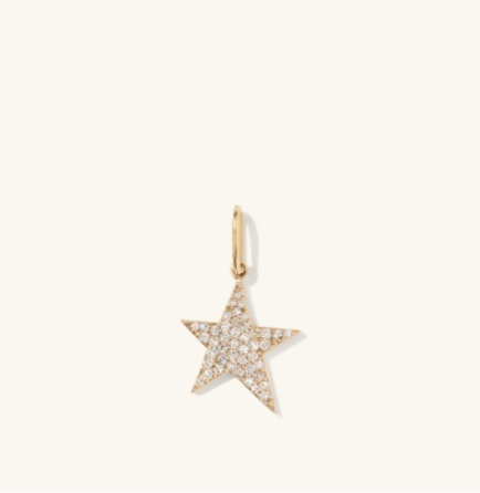 Mejuri Pave Diamond Star Charm