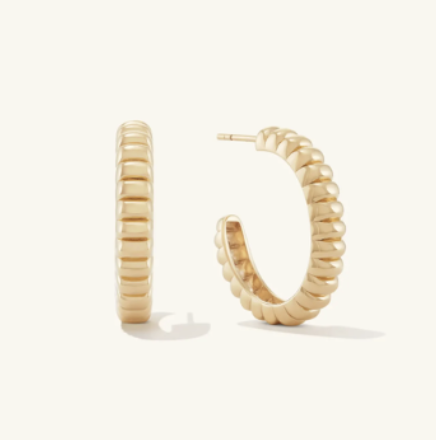 Mejuri Large Charlotte Hoop Earrings