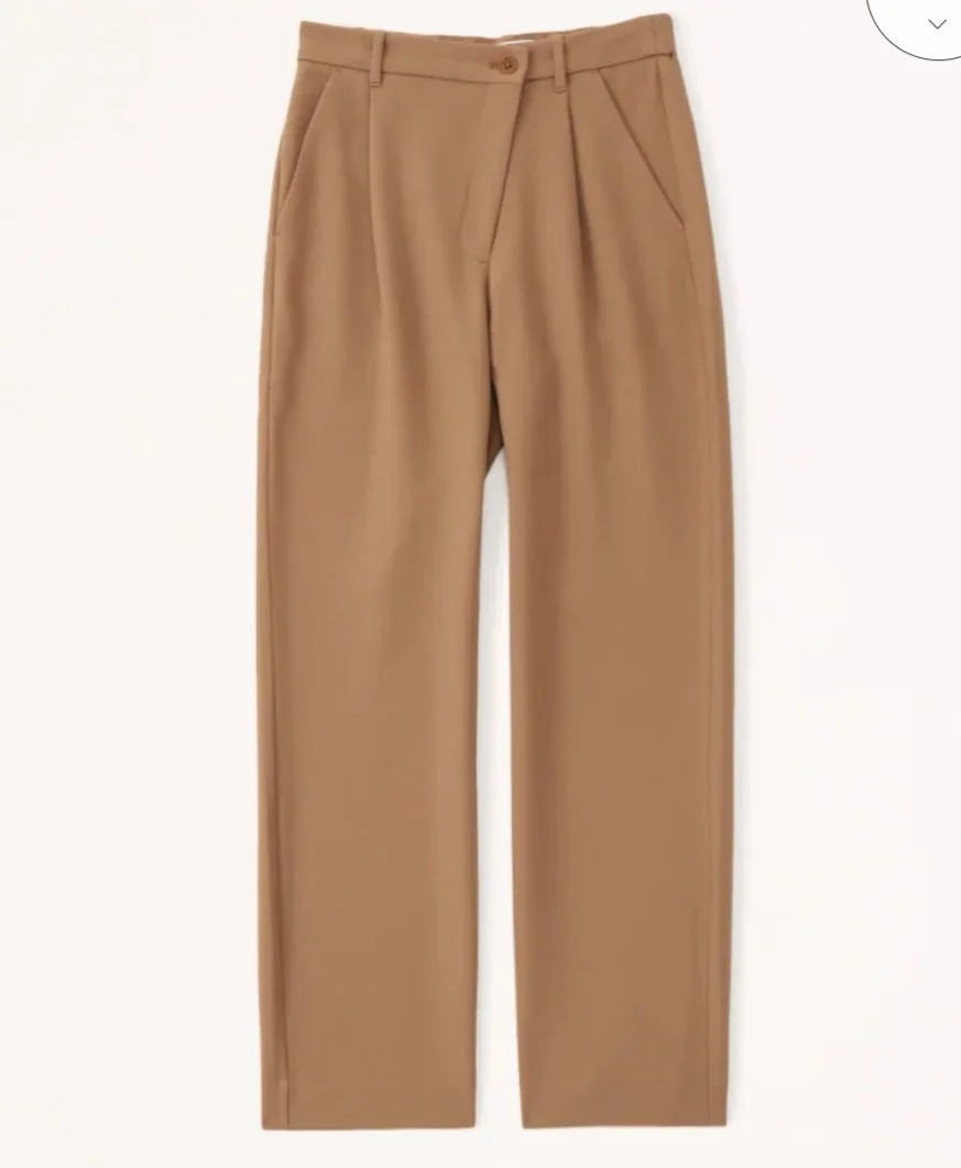 Abercrombie Tailored Relaxed Straight Pants