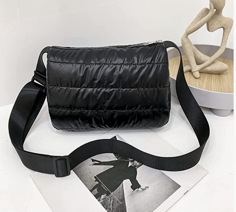 Amazon Quilted Crossbody Bag for Women Puffy Shoulder Bag Padded Puffer Messenger Bag Hobo Bag with Inner Pocket