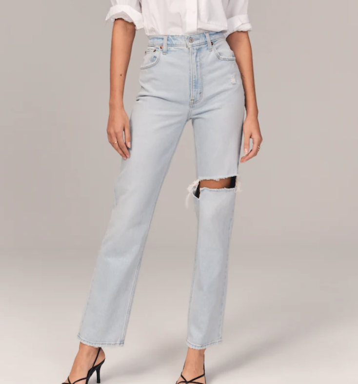 Abercrombie Ultra High Rise 90s Straight Jean