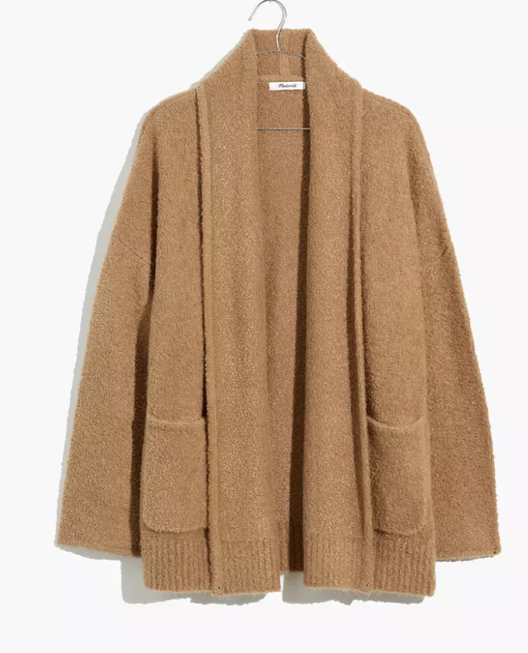 Madewell Gallatin Shawl-Collar Cardigan Sweater