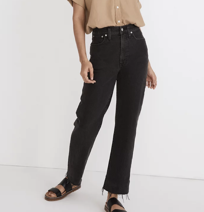 Madewell The Petite Perfect Vintage Straight Jean in Lunar Wash