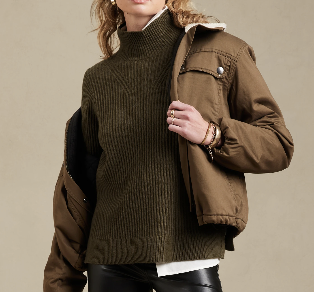Banana Republic Factory Chunky Ribbed Sweater