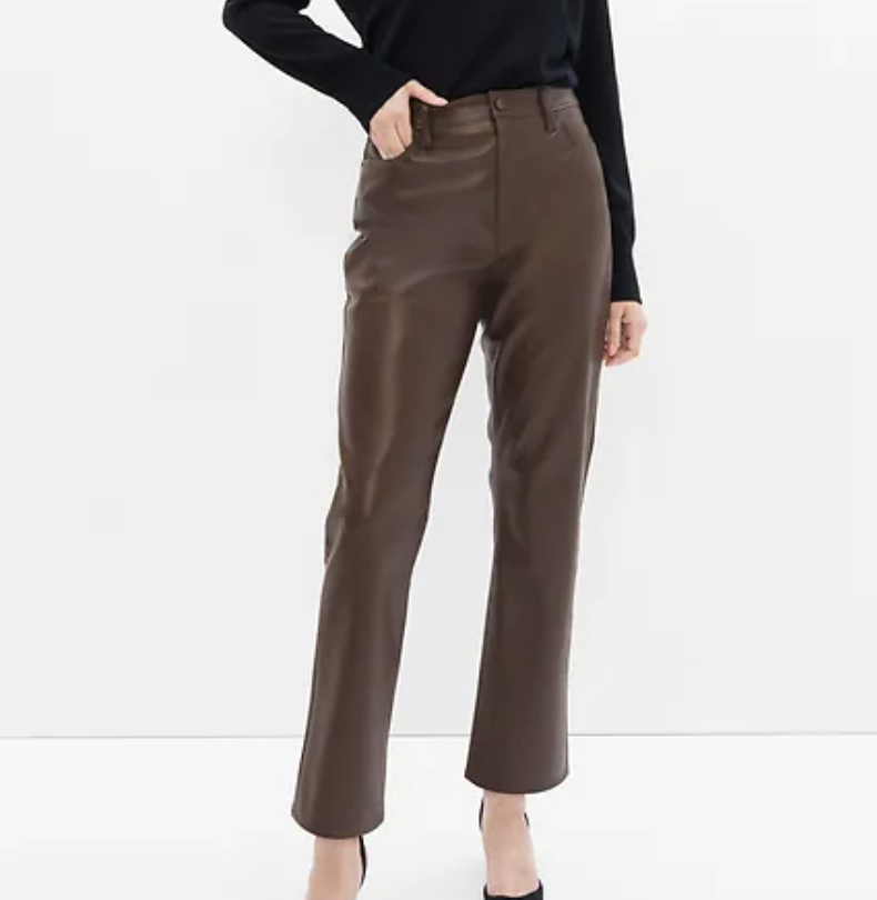 Gap Factory High Rise Vintage Slim Faux-Leather Pants