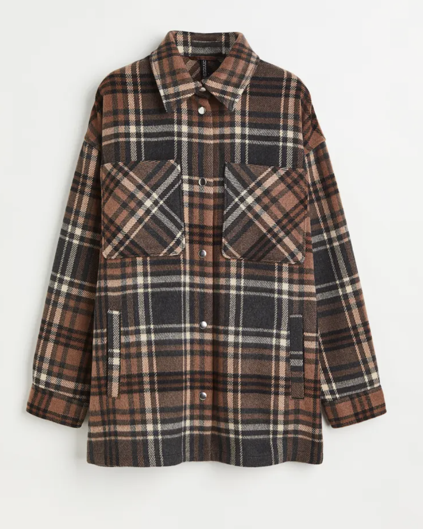 H&amp;M Jacquard-weave Shacket 
