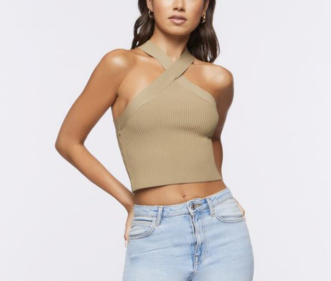 Forever 21 Sweater-Knit Crop Top