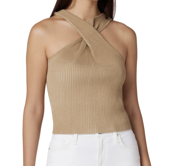 Hudson Jeans Twist Halter Neck Tank Top