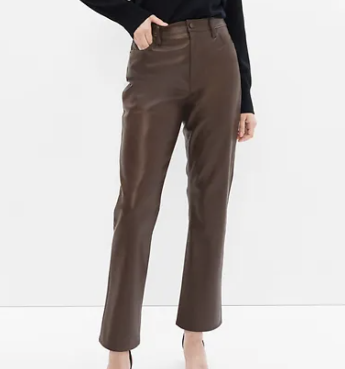 Gap Factory High Rise Vintage Slim Faux-Leather Pants