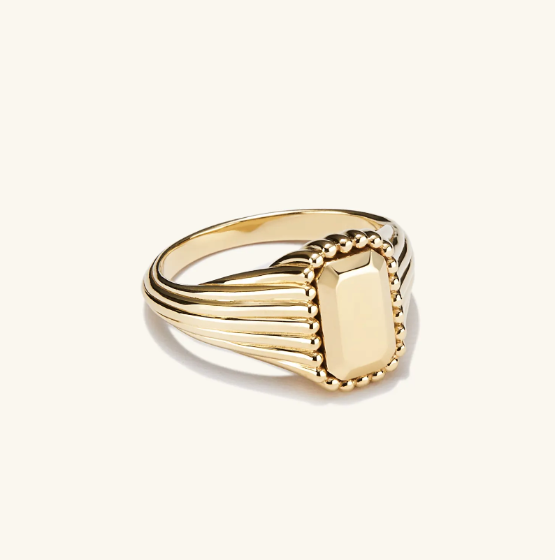 Jenna Lyons 14k Signet Pinky Ring
