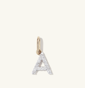 Diamond Letter Charm