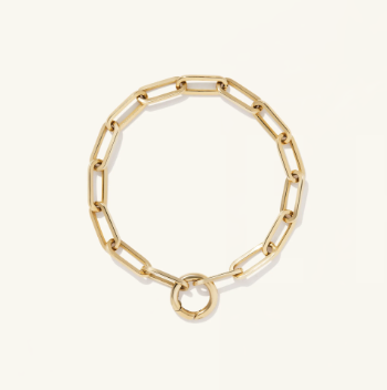 Paperclip Chain Charm Bracelet