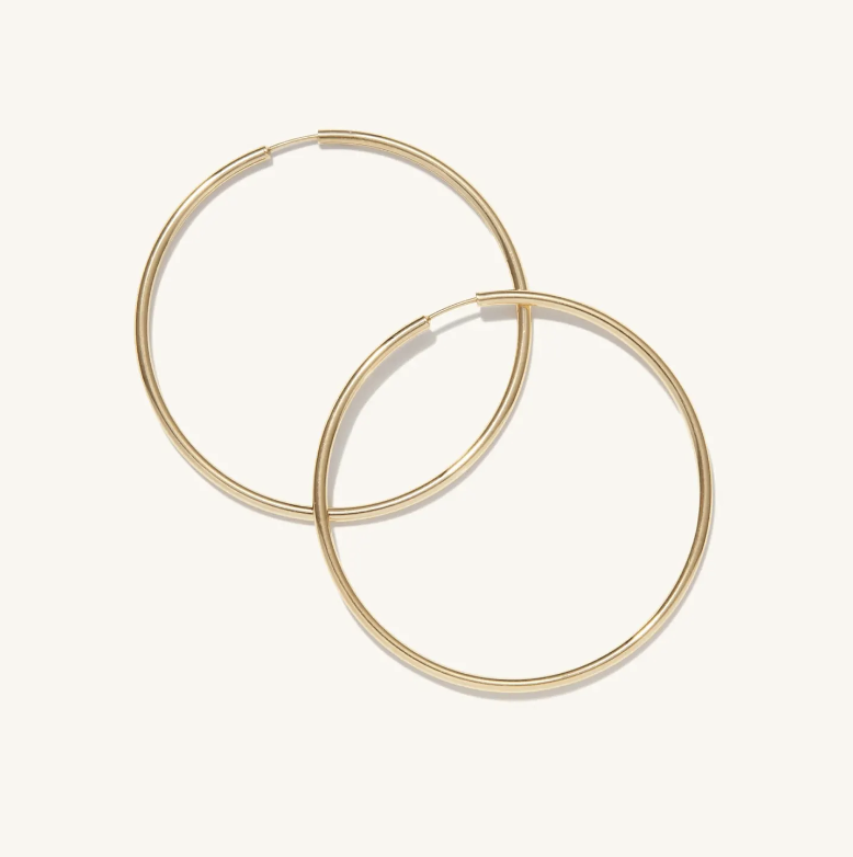 Oversized Thin Hoops