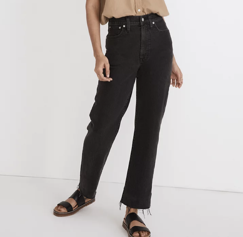 Madewell The Petite Perfect Vintage Straight Jean in Lunar Wash
