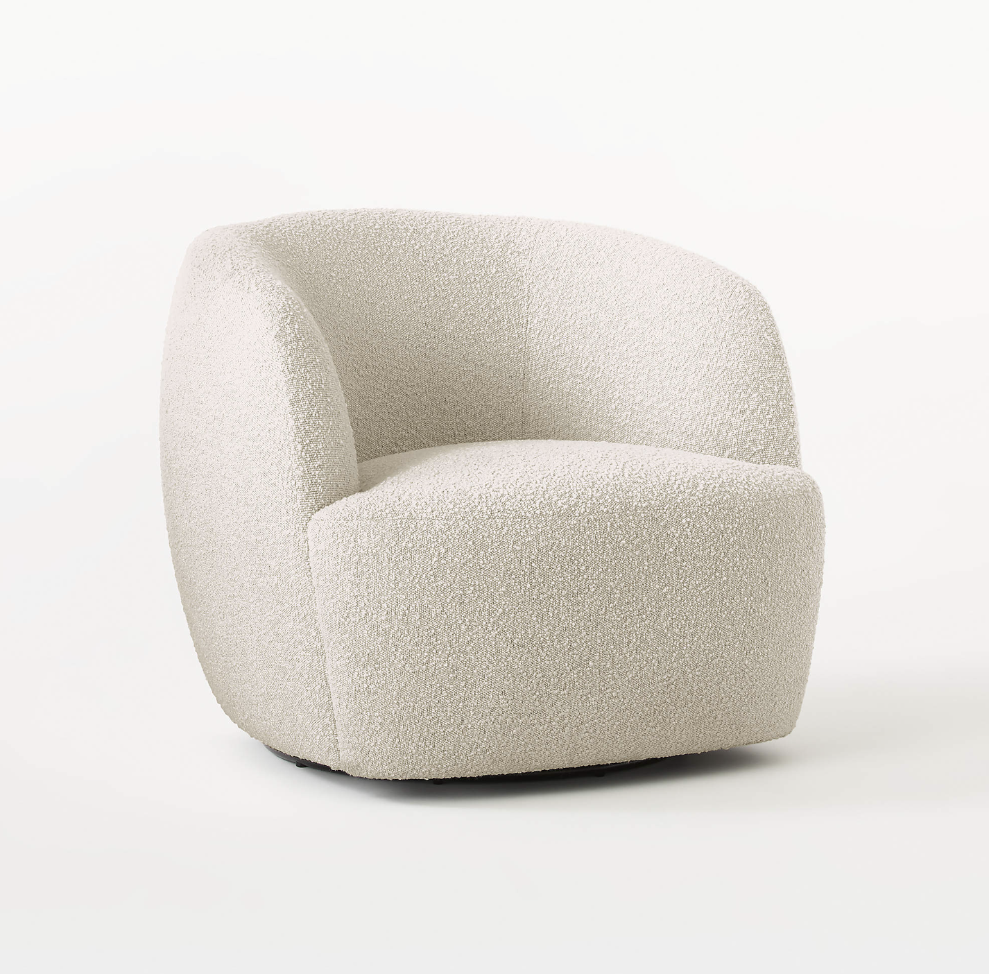 CB2 Gwyneth Ivory Boucle Chair 