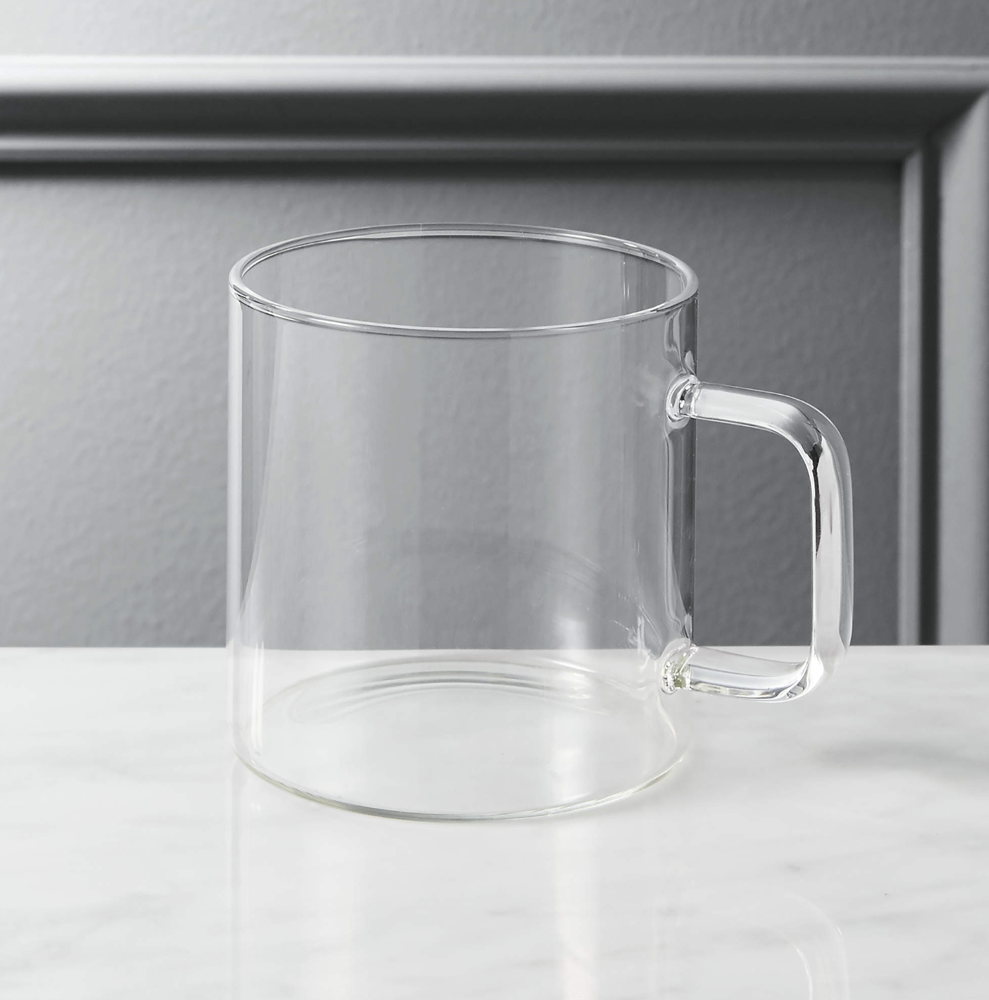 CB2 Cantina Glass Coffee Mug