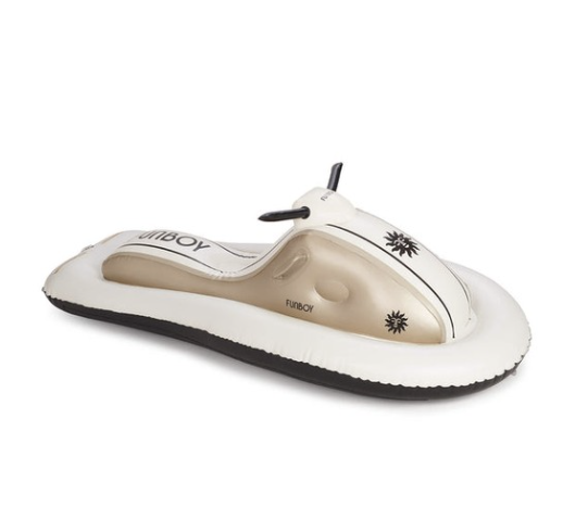 FUNBOY Metallic Champagne Snowmobile Sled