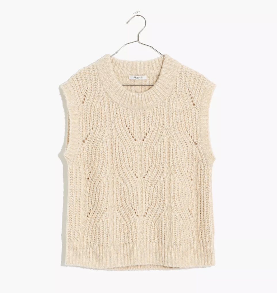 Madewell Firgrove RIbbed Crewneck Sweater Vest