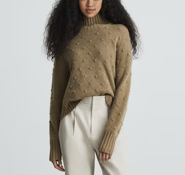 Everlane The Alpaca Pom-Pom Turtleneck