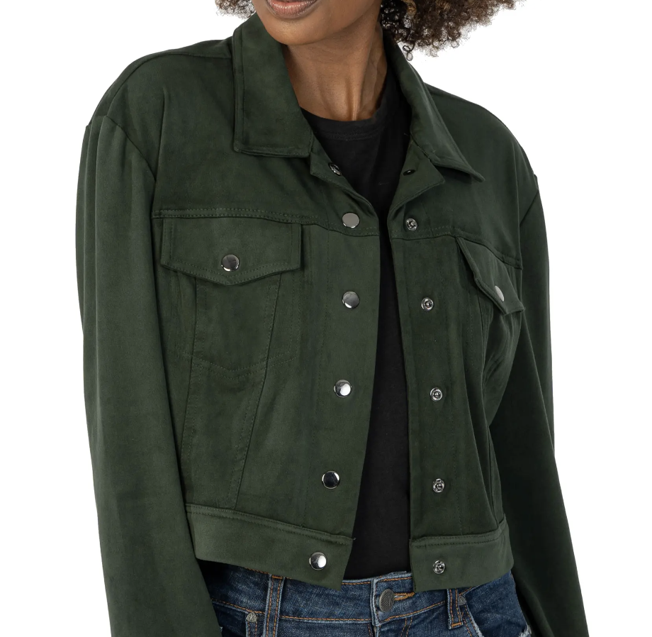 Nordstrom Rack Kut From The Kloth Lorelei Crop Faux Suede Jacket