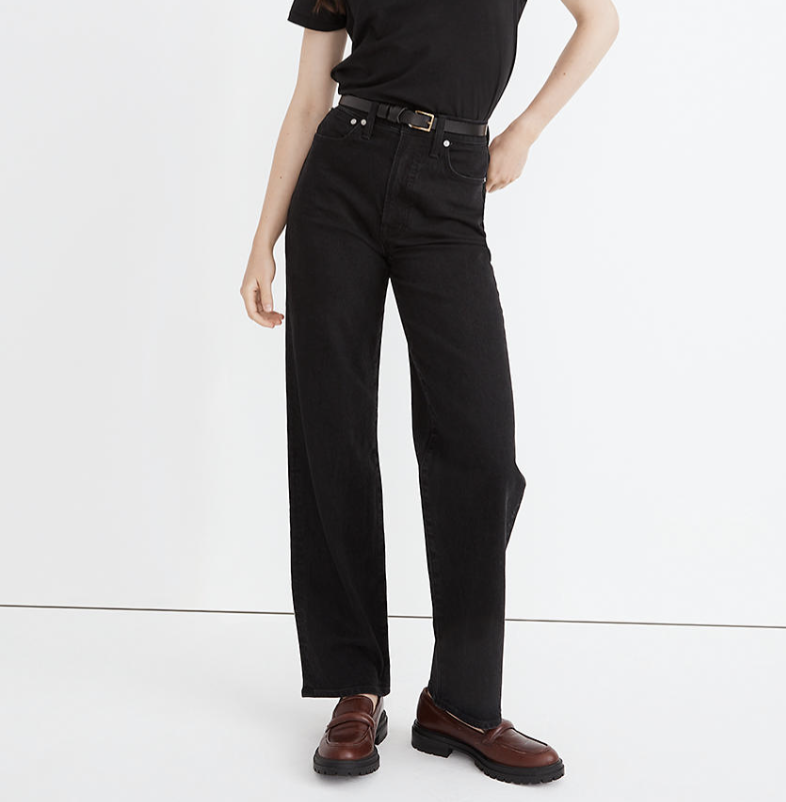 Madewell The Petite Perfect Vintage Wide Jean In Belmere Wash
