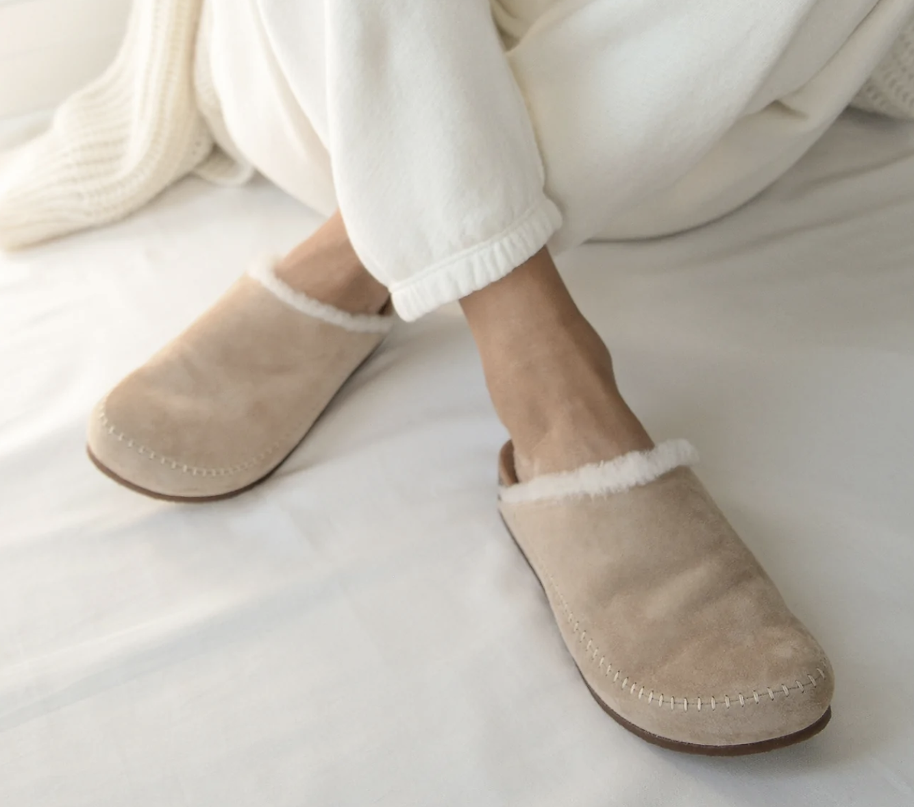 Jenni Kayne Shealing-Lined Moc Clog
